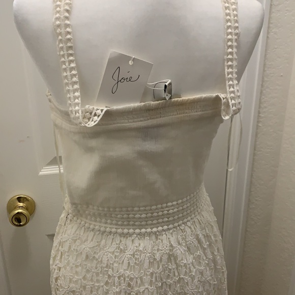 Joie off white crochet maxi Sundress New sz 4 - Picture 5 of 5